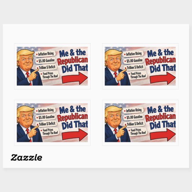 Sticker Rectangulaire Ils ont fait ça !!!  (Feuille)