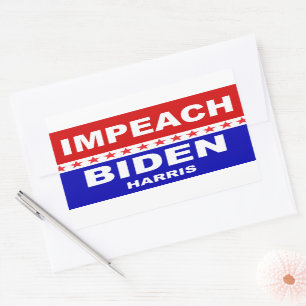 Sticker Rectangulaire Impeindre Biden Harris