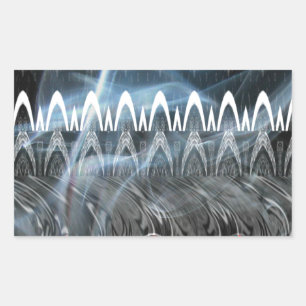 Sticker Rectangulaire Impression artistique Abstraite remarquable