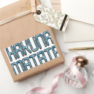 Sticker Rectangulaire Impression d'art 3D Hakuna Matata