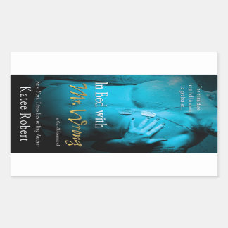 Sticker Rectangulaire In Bed with Mr Wrong par Katee Robert