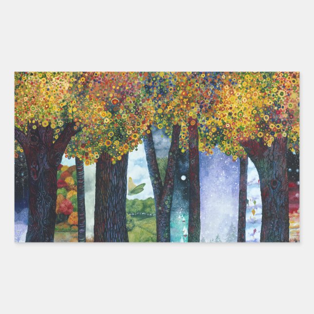 Sticker Rectangulaire Inbetween Places II (Devant)