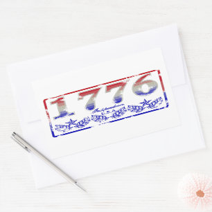Sticker Rectangulaire Indépendance 1776