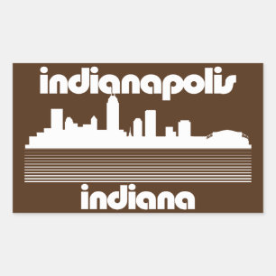 Sticker Rectangulaire Indianapolis Indiana