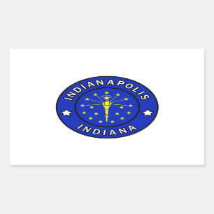 Sticker Rectangulaire Indianapolis Indiana