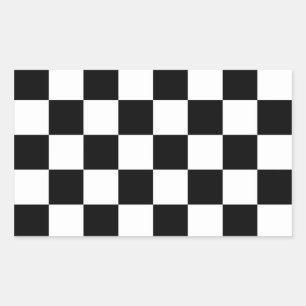 Sticker Rectangulaire Indicateur À damiers de course automatique