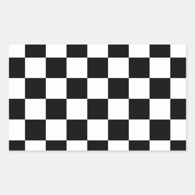 Sticker Rectangulaire Indicateur Checker (Devant)