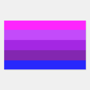 Sticker Rectangulaire Indicateur de fierté transgenre alternatif