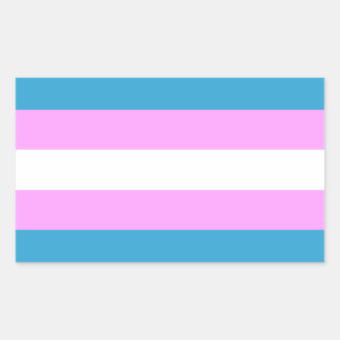 Sticker Rectangulaire Indicateur de trans personnalisé