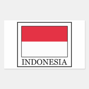 Sticker Rectangulaire Indonésie