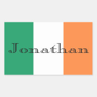 Irish Flag Personnalisable Nom stkcn