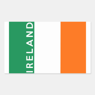 Sticker Rectangulaire irlande pays symbole nom