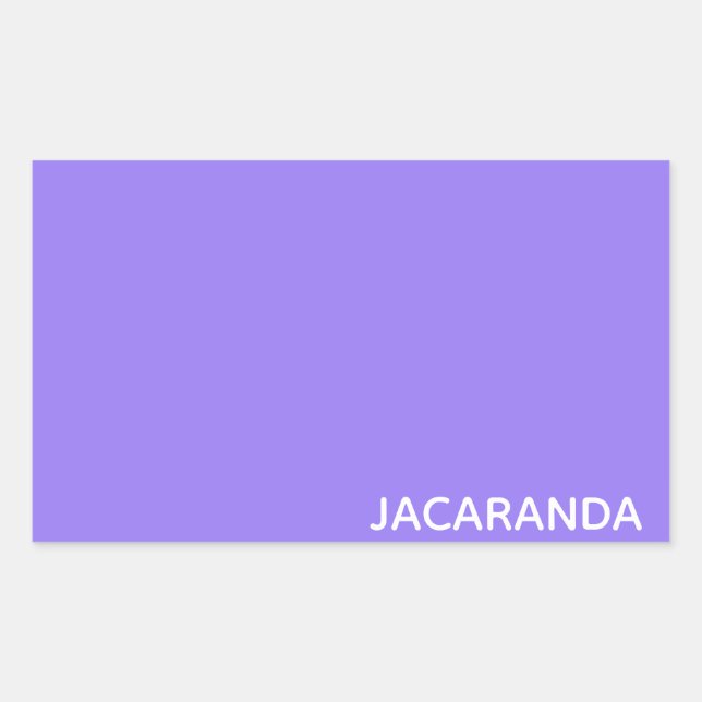 Sticker Rectangulaire Jacaranda purple color (Devant)