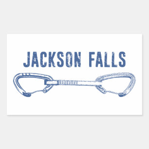Sticker Rectangulaire Jackson Falls Illinois Rock Escalade