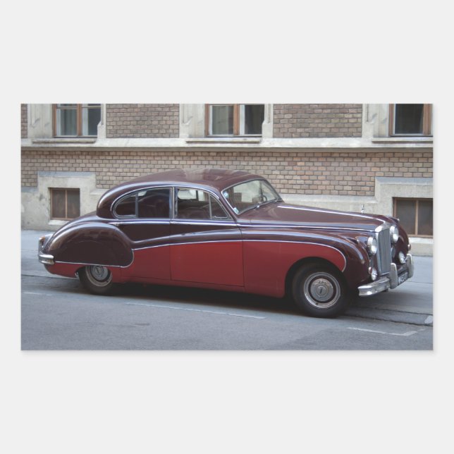 Sticker Rectangulaire Jaguar Mark IX (Devant)