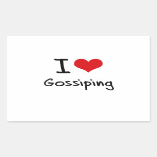 Sticker Rectangulaire J'Aime Gossiping