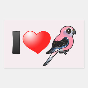Sticker Rectangulaire J'aime les Bourkies