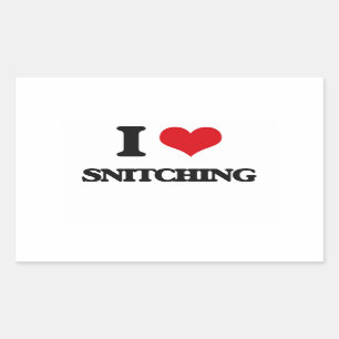 Sticker Rectangulaire J'Aime Snitching