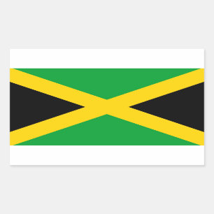 Sticker Rectangulaire Jamaïque