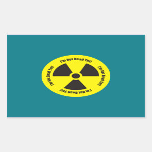 Sticker Rectangulaire Je ne suis pas encore mort ! Bouton Humour de rayo
