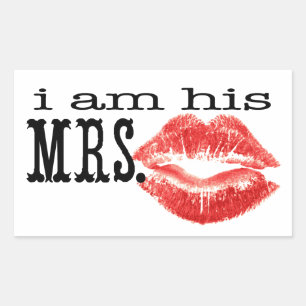 Sticker Rectangulaire Je suis Sa Madame.