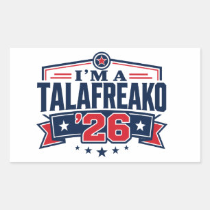 Sticker Rectangulaire Je suis un ’26 Talafreako James Talarico 2026 Texa