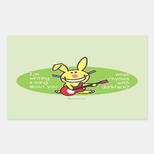Sticker Rectangulaire J'écris une chanson