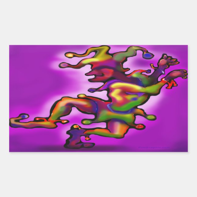 Sticker Rectangulaire Jester (Devant)
