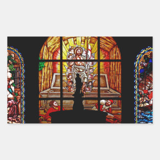 Sticker Rectangulaire jésus
