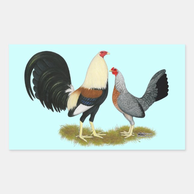 Sticker Rectangulaire Jeu gris Paire (Devant)