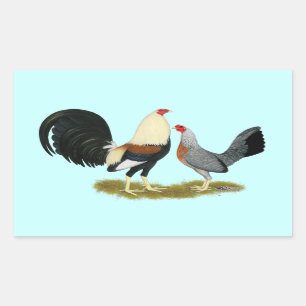 Sticker Rectangulaire Jeu gris Paire