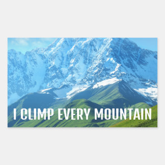 Sticker Rectangulaire J'explique chaque montagne