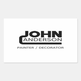 Sticker Rectangulaire John