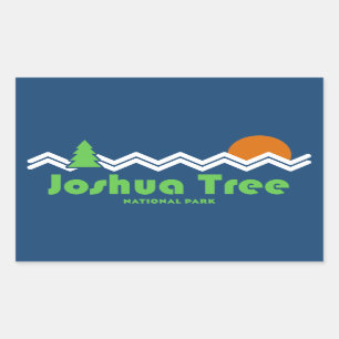 Sticker Rectangulaire Joshua Tree National Park Retro
