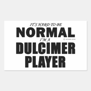 Sticker Rectangulaire Joueur Dulcimer normal