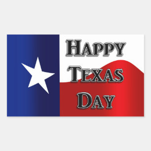 Sticker Rectangulaire Journée du Texas