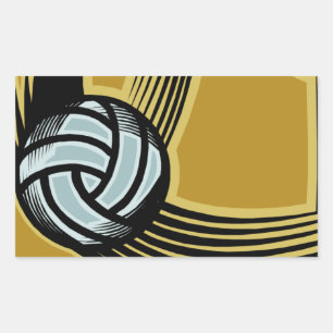 Sticker Rectangulaire Jours dorés -