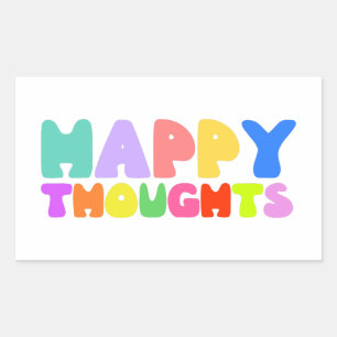 Sticker Rectangulaire Joyeuses pensées