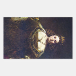 Sticker Rectangulaire Juno par Rembrandt Harmenszoon van Rijn