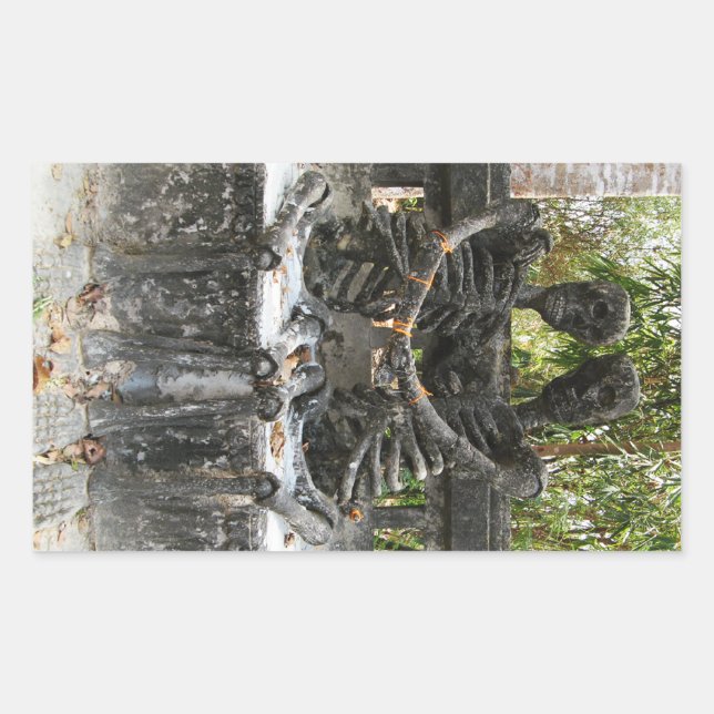 Sticker Rectangulaire Jusqu'À Ce Que La Mort Nous Part ... Nong Khai, Th (Devant)