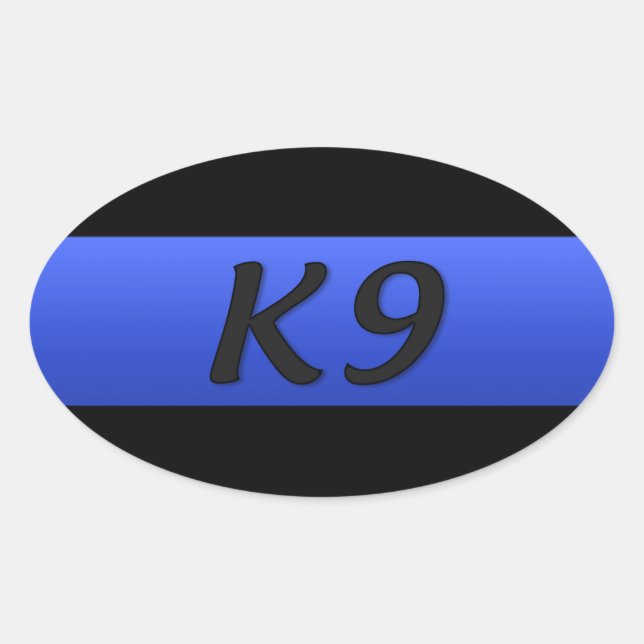 Sticker rectangulaire K9 (Devant)