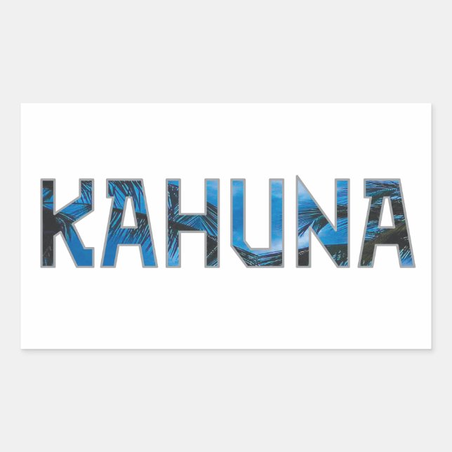 Sticker Rectangulaire Kahuna (Devant)