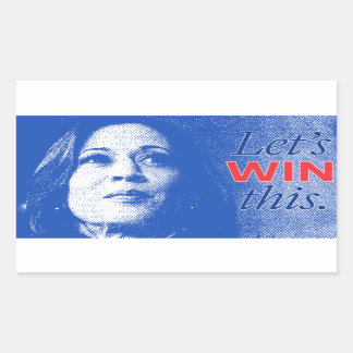 Sticker Rectangulaire Kamala Harris 2024 - Gagnons ceci