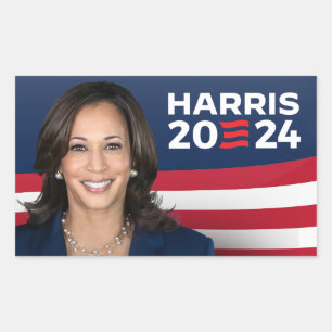Sticker Rectangulaire Kamala Harris pour le président 2024