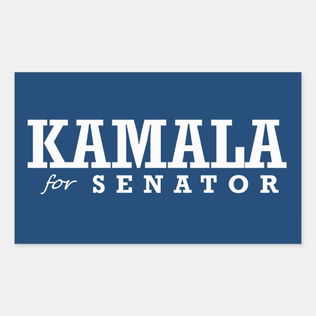 STICKER RECTANGULAIRE KAMALA POUR LE SÉNATEUR (Devant)
