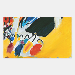 Sticker Rectangulaire Kandinski Impression III Concert Peinture Abstrait