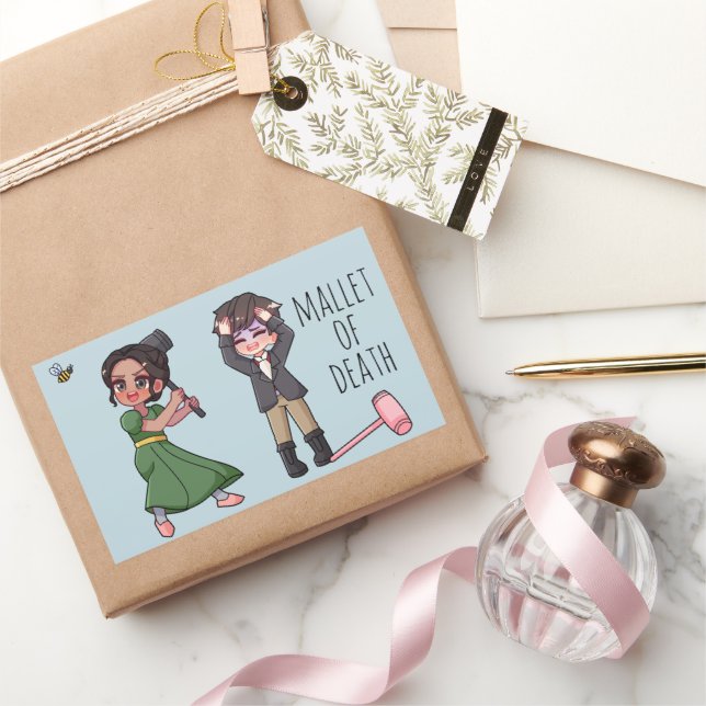 Sticker Rectangulaire Kate Sharma et Anthony Pall Ball Coffee Mug (Cadeaux)