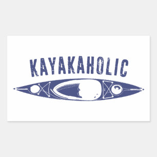 Sticker Rectangulaire Kayakaholic