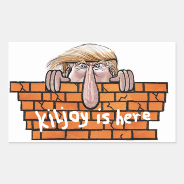 Sticker Rectangulaire Kiljoy est ici (Devant)