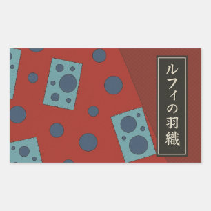 Sticker Rectangulaire kimino luffy
